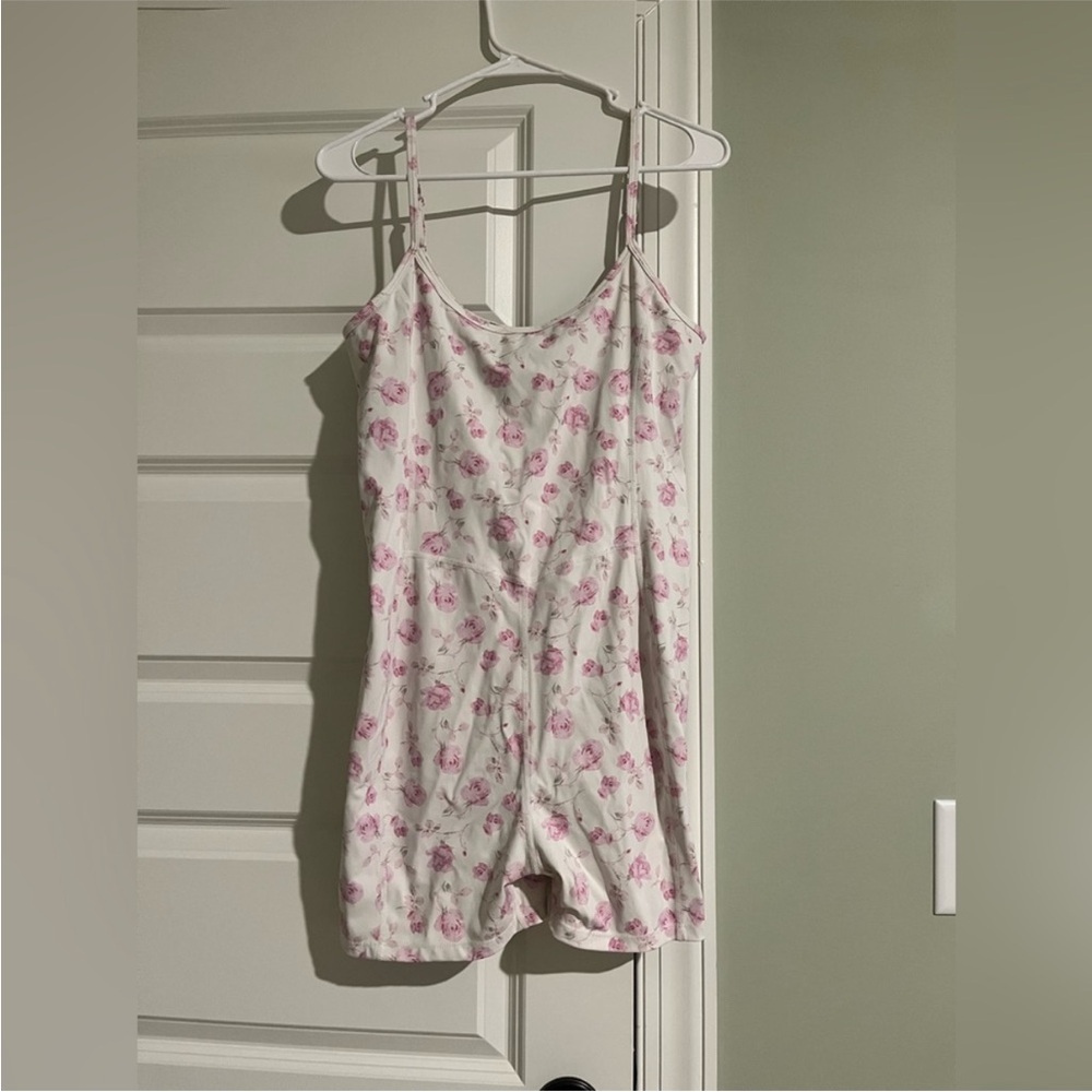 LoveShackFancy workout rose Atticus romper size large - Picture 4 of 6